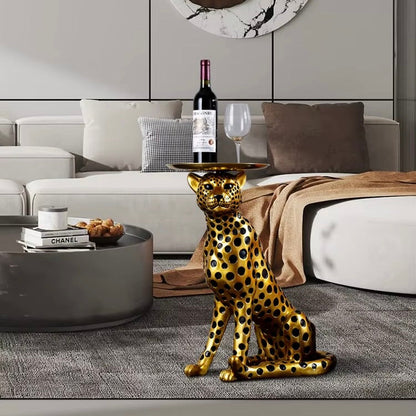 Nordic Home Decor Leopard Statue