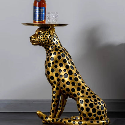 Nordic Home Decor Leopard Statue