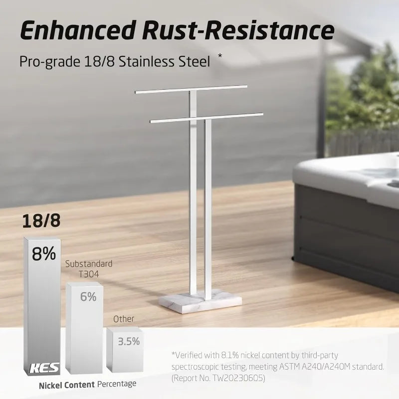 Modern Freestanding Towel Rack