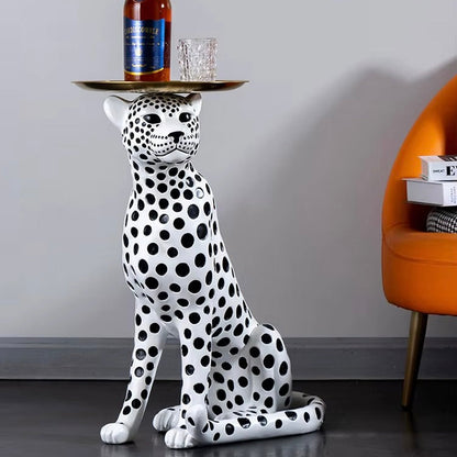Nordic Home Decor Leopard Statue